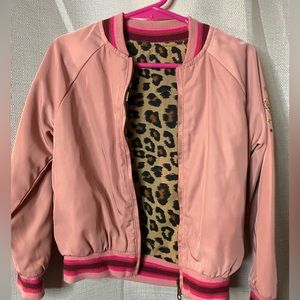 Reversible Pink unicorn jacket girls size 4
